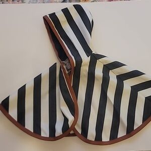 Black and White Striped Cape